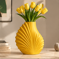 NEXAURAO® Shell Pleated Ceramic Vase