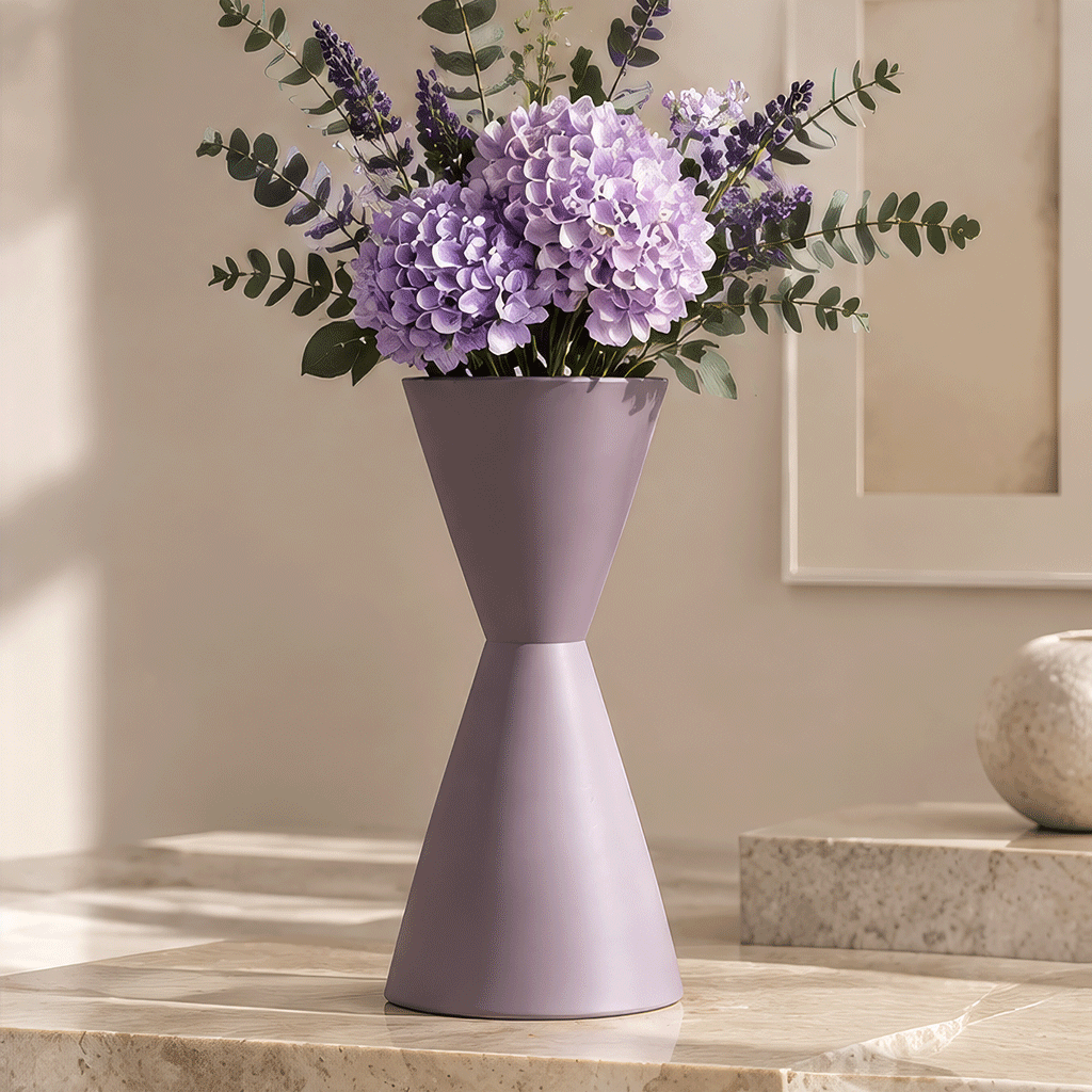 NEXAURAO® Lilac Hourglass Vase