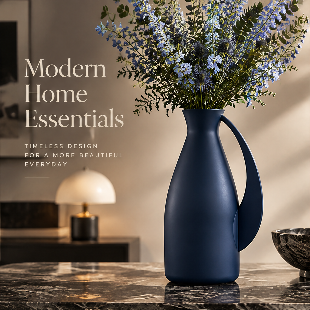 NEXAURAO® Midnight Blue Pitcher Vase
