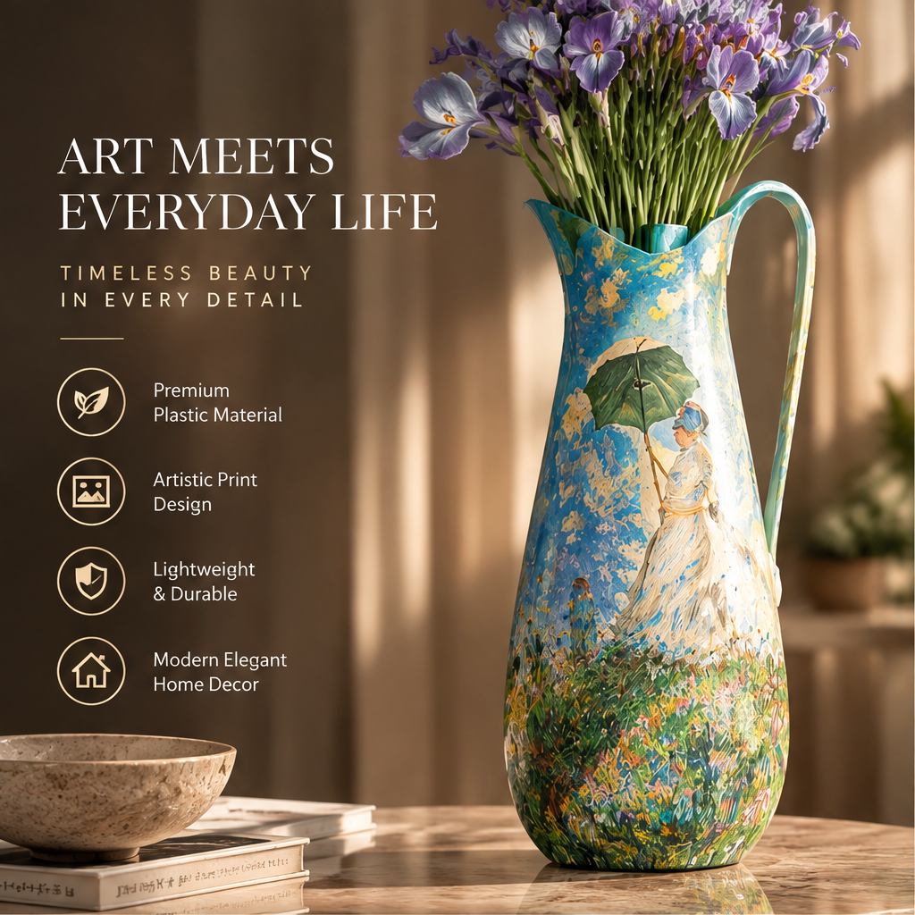 NEXAURAO® Monet Umbrella Art Pitcher Vase
