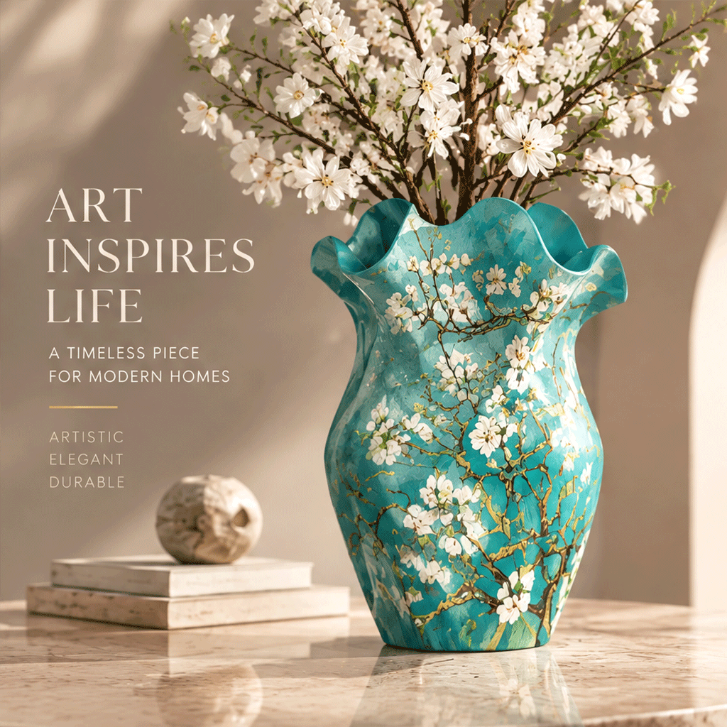 NEXAURAO® Almond Blossom Art Vase