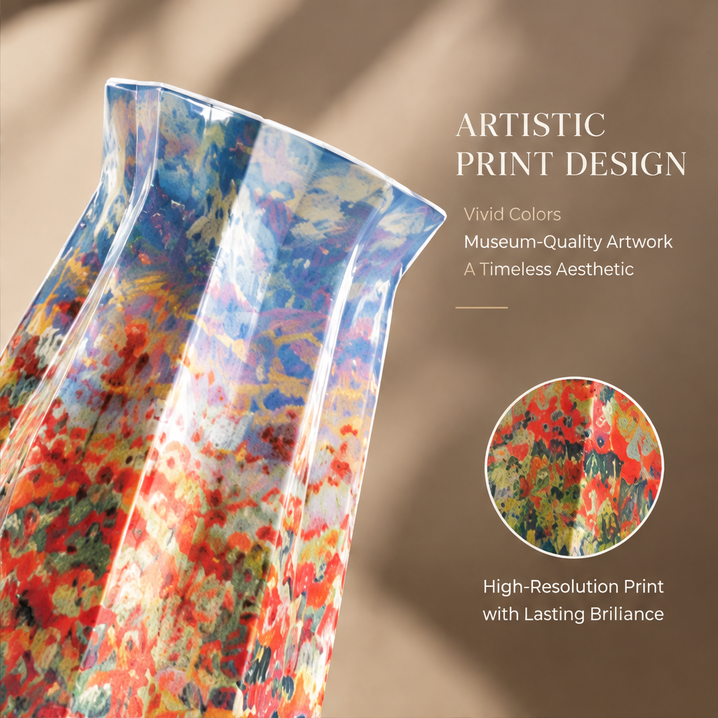 NEXAURAO® Floral Meadow Art Vase