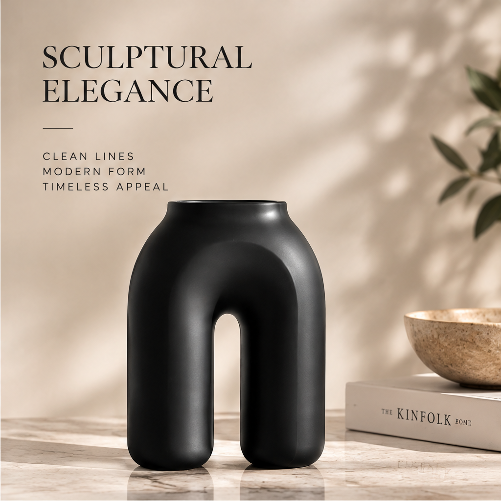NEXAURAO® Arch Sculptural Matte Vase