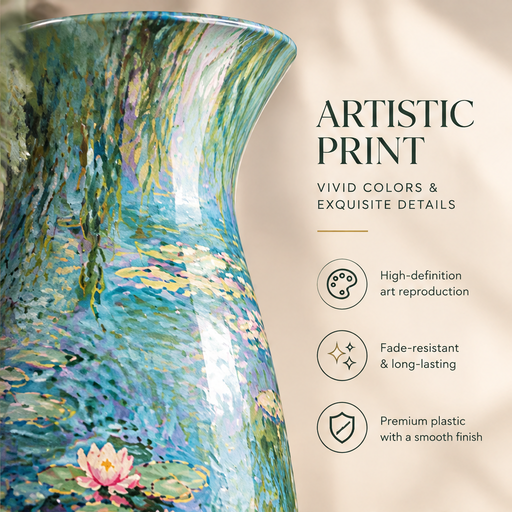 NEXAURAO® Water Lilies Art Vase
