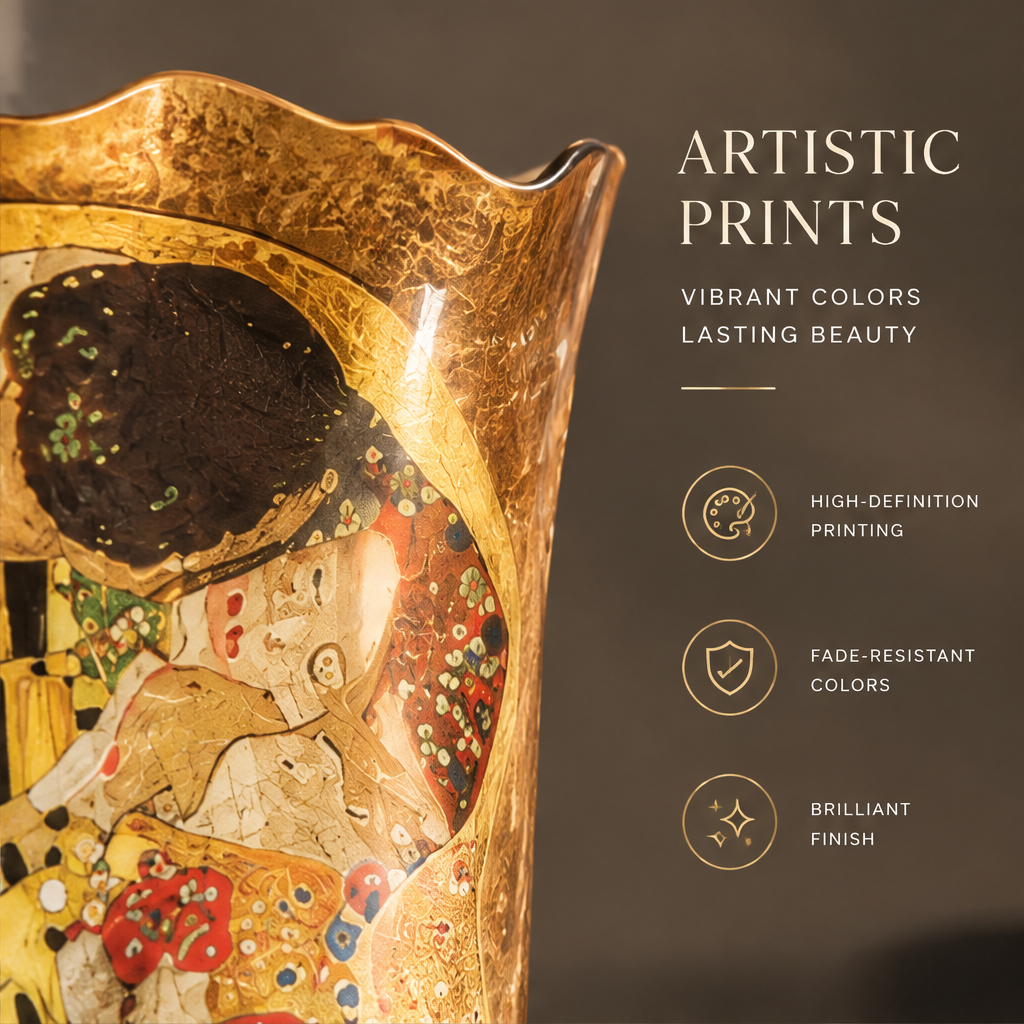 NEXAURAO® Klimt The Kiss Art Vase