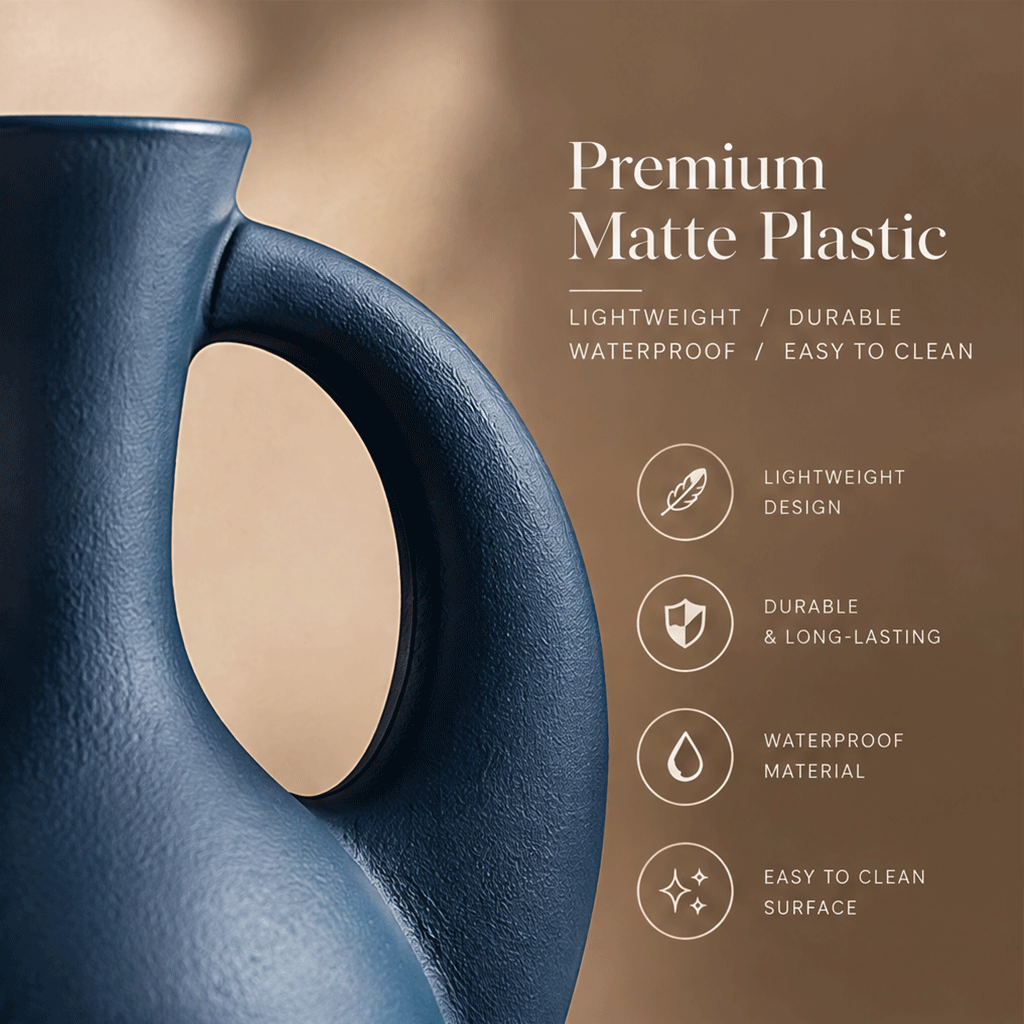 NEXAURAO® Dual Loop Ceramic Vase