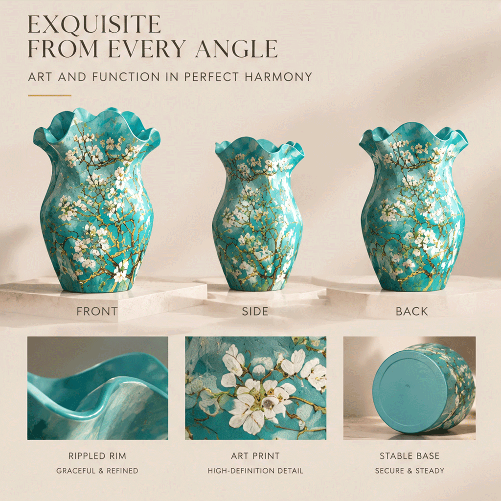 NEXAURAO® Almond Blossom Art Vase