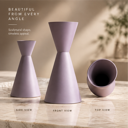 NEXAURAO® Lilac Hourglass Vase