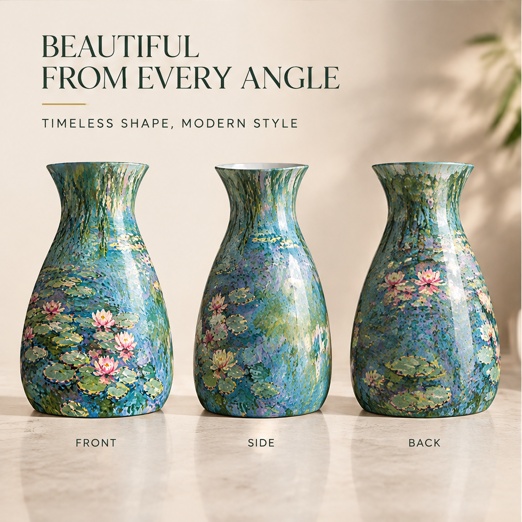 NEXAURAO® Water Lilies Art Vase