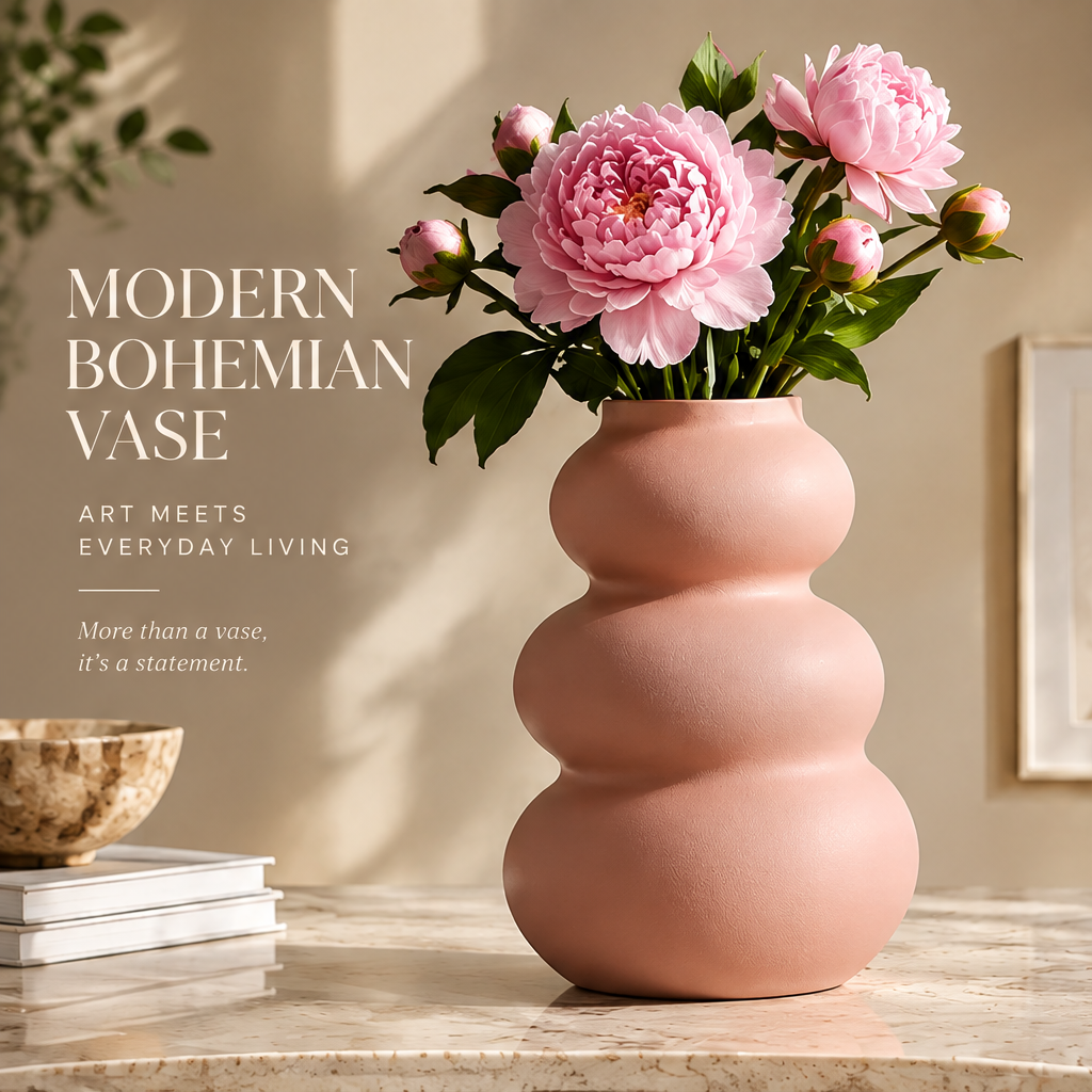 NEXAURAO® Bubble Gourd Ceramic Vase