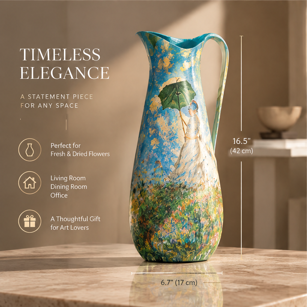 NEXAURAO® Monet Umbrella Art Pitcher Vase