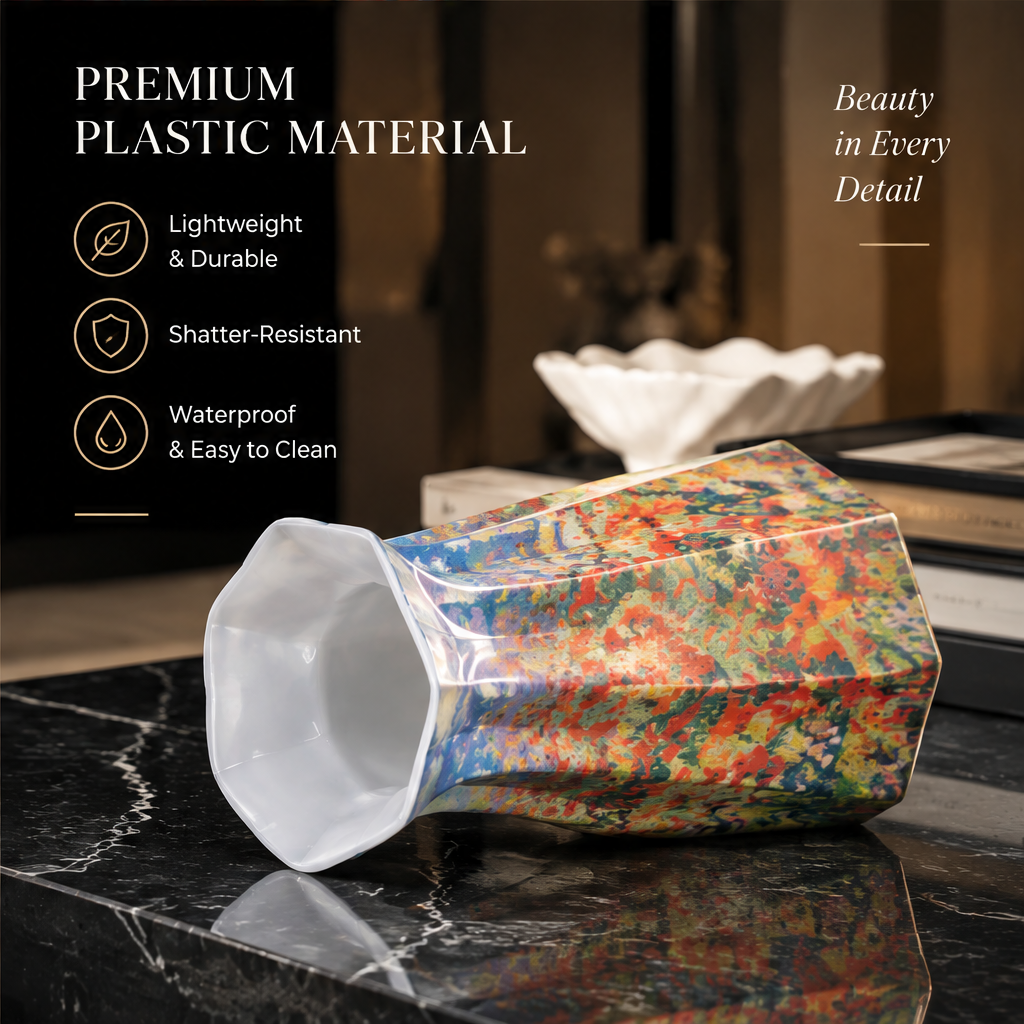 NEXAURAO® Floral Meadow Art Vase