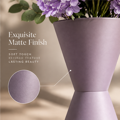 NEXAURAO® Lilac Hourglass Vase