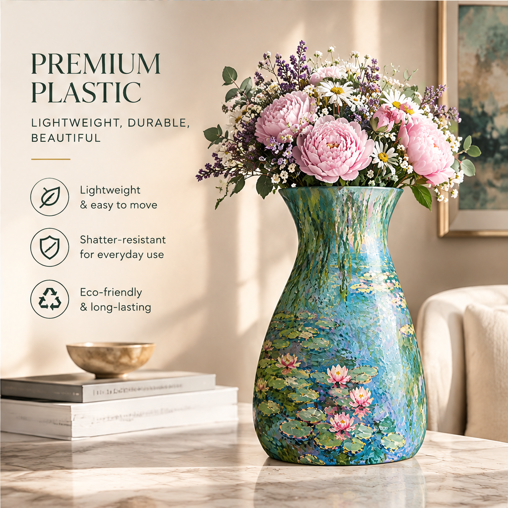 NEXAURAO® Water Lilies Art Vase