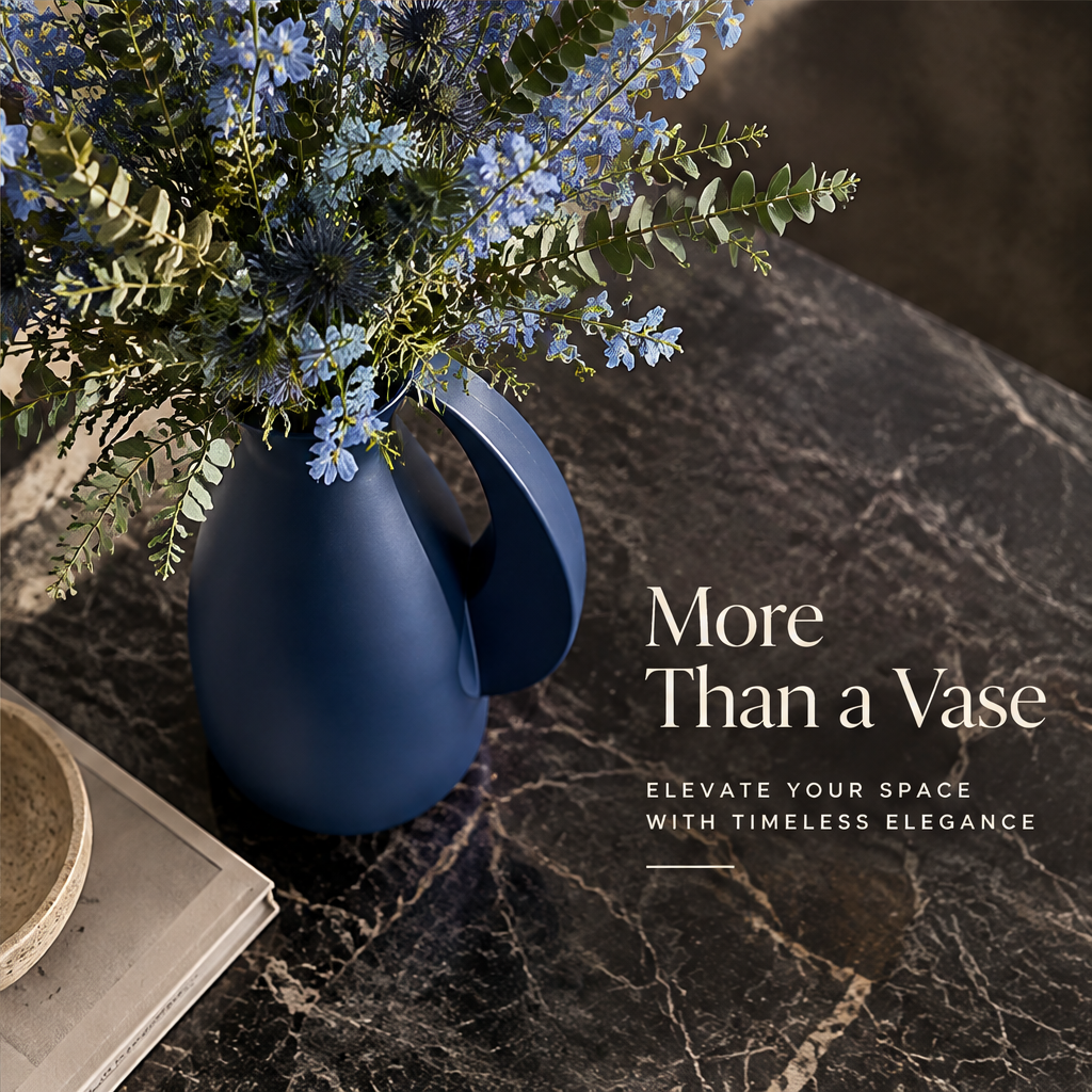 NEXAURAO® Midnight Blue Pitcher Vase